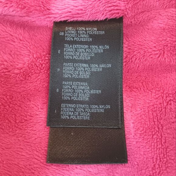 THE NORTH FACE Women's Pink Hooded Full Zip 100% Nylon Jacket Small Petite - Picture 11 of 11